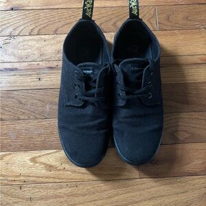 Dr. Martens Black Low-Top Canvas Sneakers 7.5